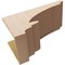 Ekena Millwork 12"W x 24"D x 12"H Wide Diane Rough Cedar Woodgrain TimberThane Corbel, Primed Tan CORUR12X24X12DIARCPR - alternate 3